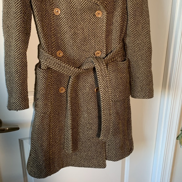 UNITED COLORS OF BENETTON Vintage Brown Houndstooth Jacket - Size 46 (Medium) - Picture 3 of 16